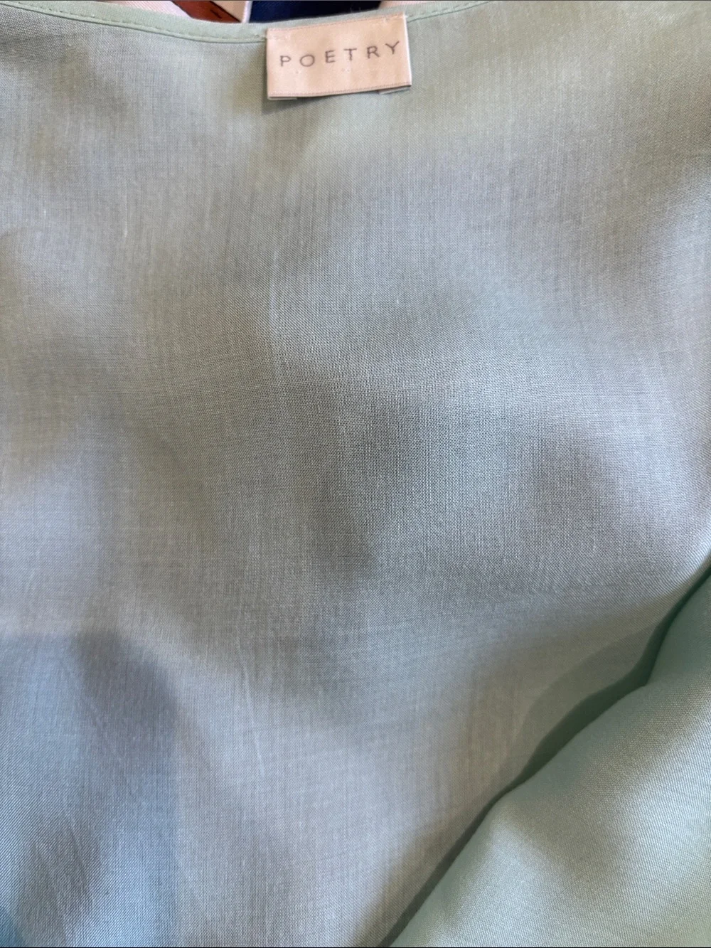 Poetry Minty Light Green Bedding Cover viscose.